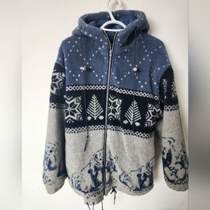 Vintage polar bear winter coat